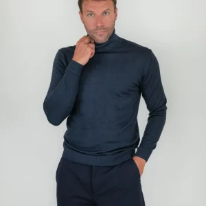 DOLCEVITA IN LANA MERINO BLU NOTTE