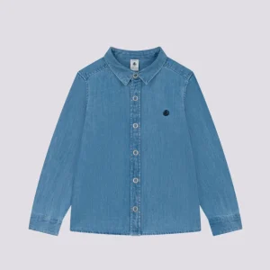 CAMICIA BAMBINO IN DENIM LEGGERO