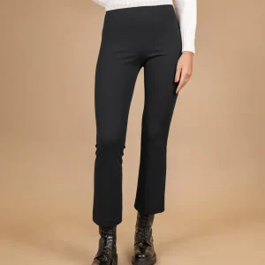 PANTALONE A TROMBETTA IN TESSUTO NERO