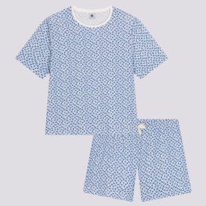 PIGIAMA DONNA IN COTONE CON MOTIVO FLOREALE