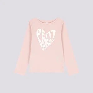 T-SHIRT MANICHE LUNGHE IN COTONE BAMBINA