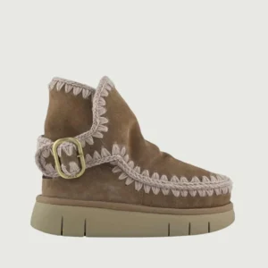 BOUNCE BOOT BUCKLE STRAP PINK BROWN