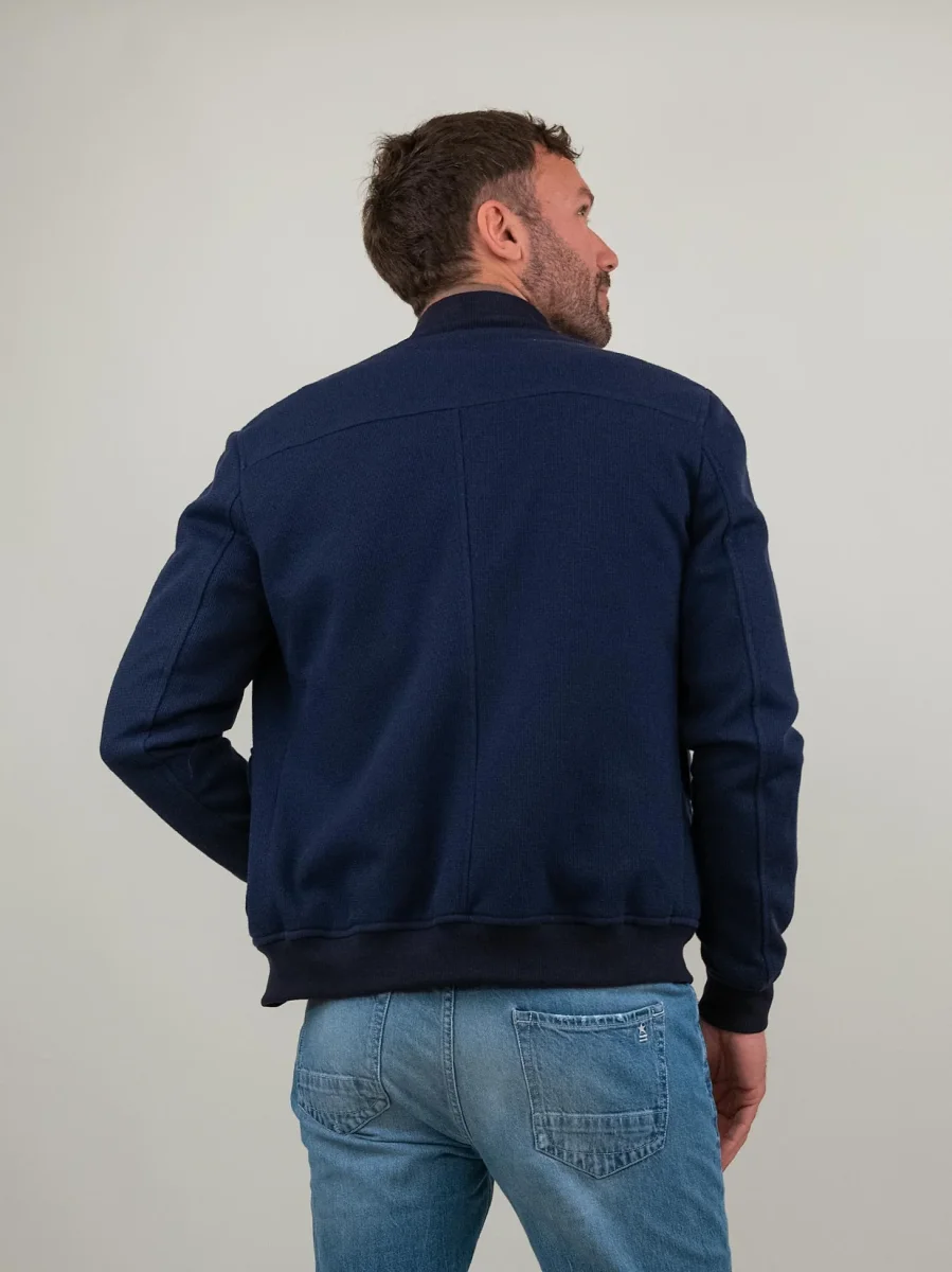 GIUBBOTTO IN MAGLIA BLU - immagine 4