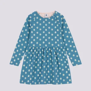 ABITO A FIORI A MANICHE LUNGHE IN TUBIQUE BAMBINA