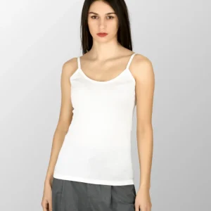Top donna spalla stretta Beatrice in Cotone Seta