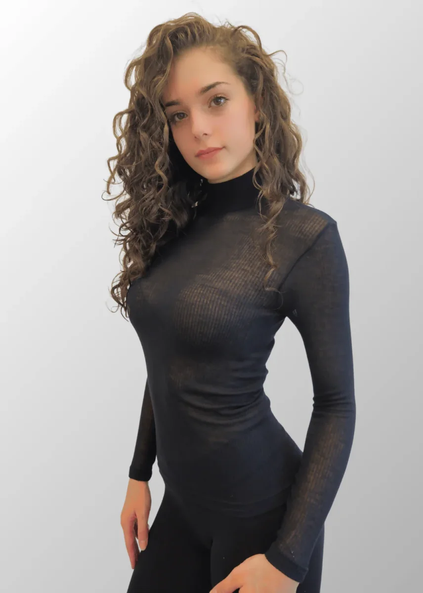 Maglia lupetto Clarissa in Modal Cashmere - immagine 6