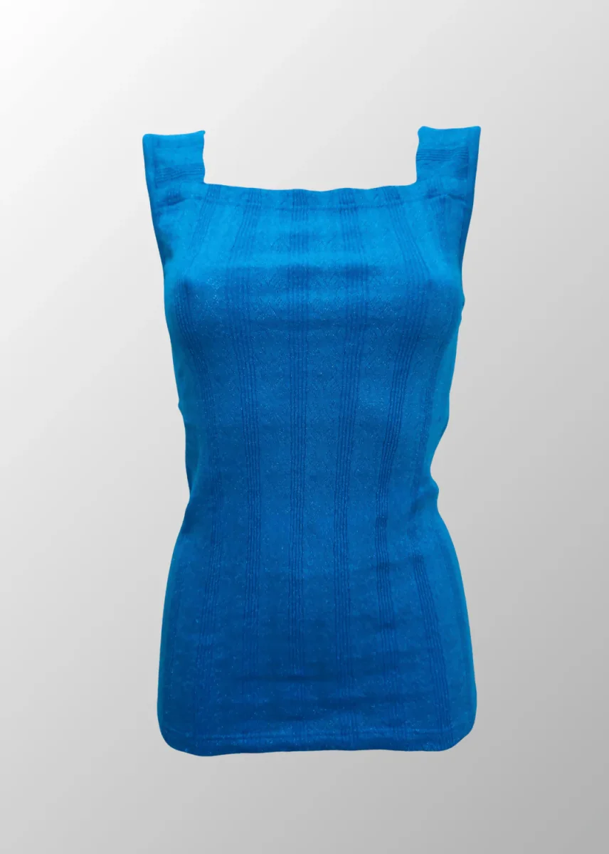 Top in Cotone lamé squadrato Lucia - immagine 6