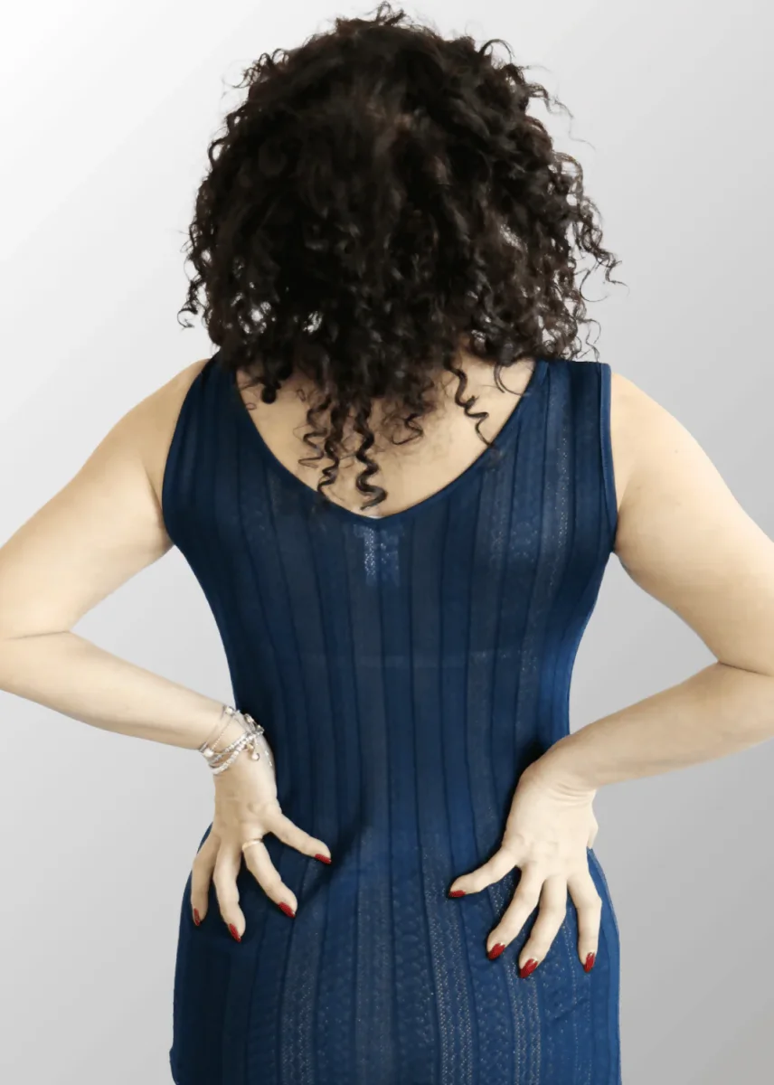 Top jacquard spalla larga Diana in Cotone Seta - immagine 5