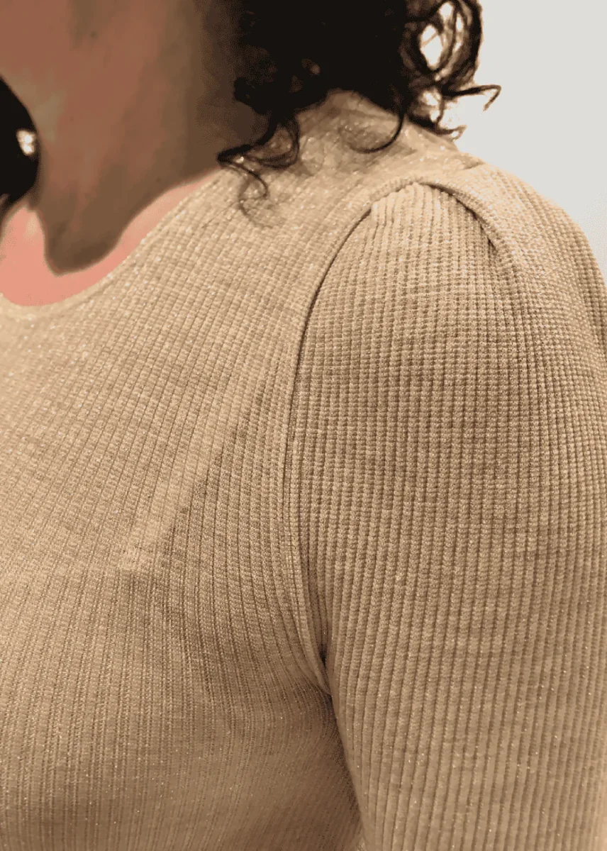 Maglia lamé maniche lunghe Nati in Lana Seta - immagine 6