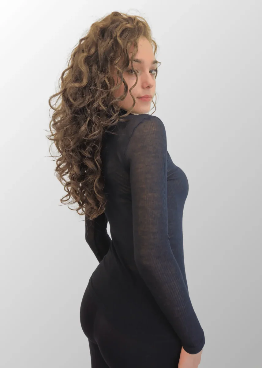 Maglia lupetto Clarissa in Modal Cashmere - immagine 7