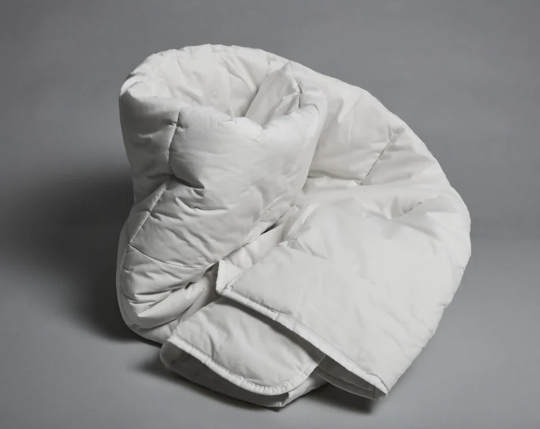 Trapunta Primula, in lana cardata, rivestimento in puro cotone - immagine 3